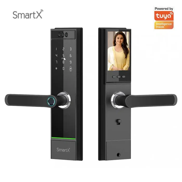 SmartX WiFi Smart Door Lock with Face Recognition Unlock Camera & Display Tuya Smart Life (SX-628) - Image 1