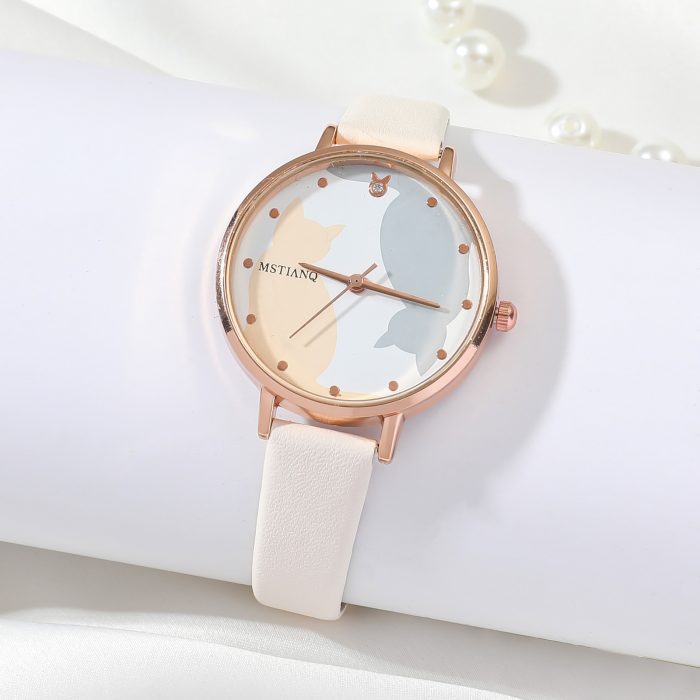 Purple Belt Cat Watch Beaded Bracelet suit Female Student - Image 4